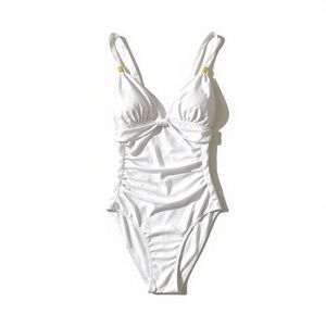 Cupshe White One Piece Swimsuit size L NWT